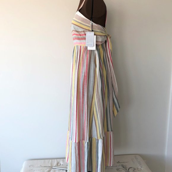 NWT Striped Linen Blend Sundress - Picture 2 of 8